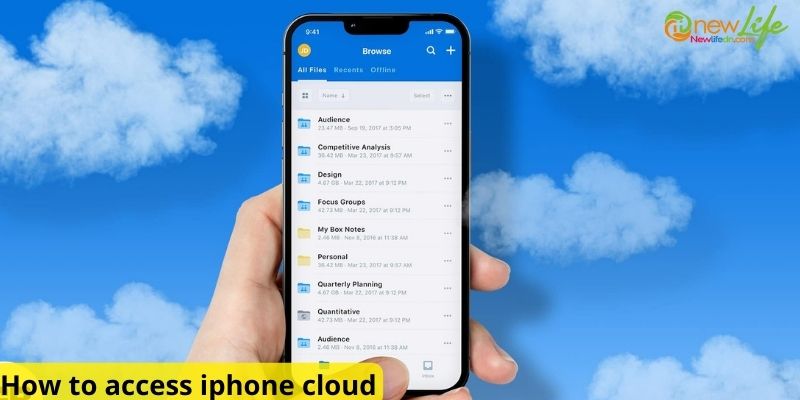 How to access iphone cloud